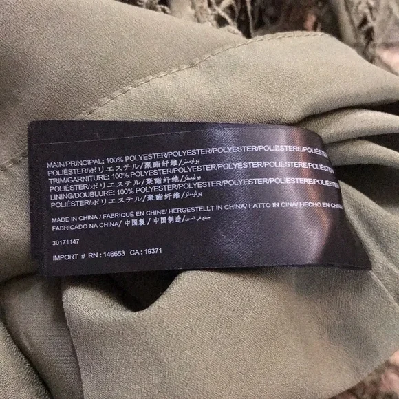 KEEPSAKE Green Frameless Asymmetrical Lace Cocktail Dress Size Extra Small - Picture 7 of 10